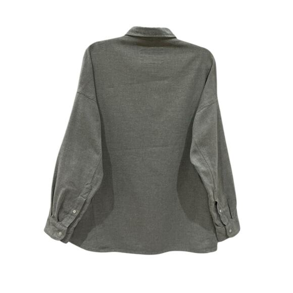 Frank & Eileen McLoughlin Gray Melange Utility Shirt Size XS/S Fireside Flannel - Picture 13 of 16